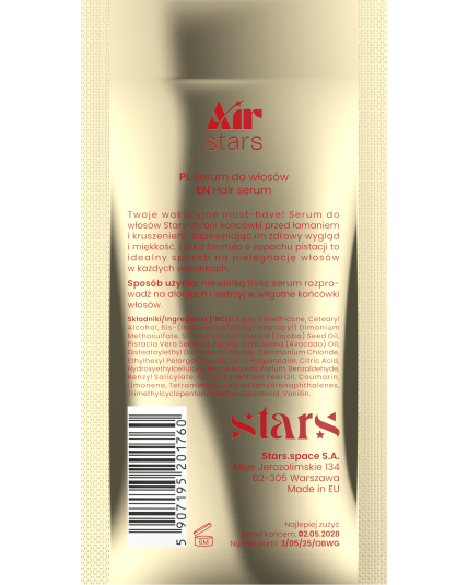 Stars from the stars AIR STARS serum do włosów Air Pistachio 50ml - CUKIEREK