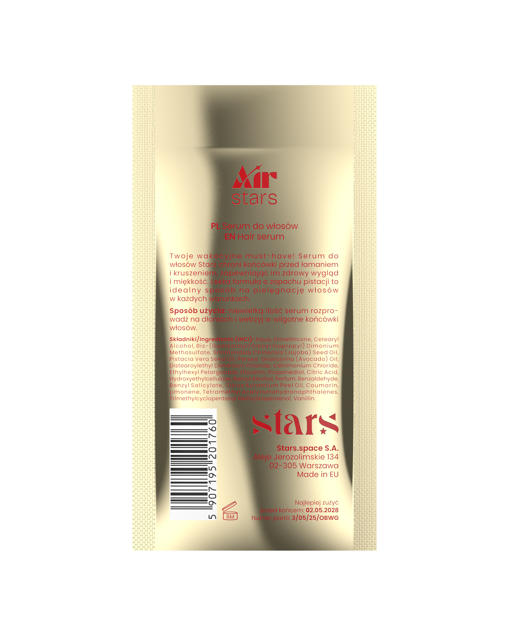 Stars from the stars AIR STARS serum do włosów Air Pistachio 50ml - CUKIEREK