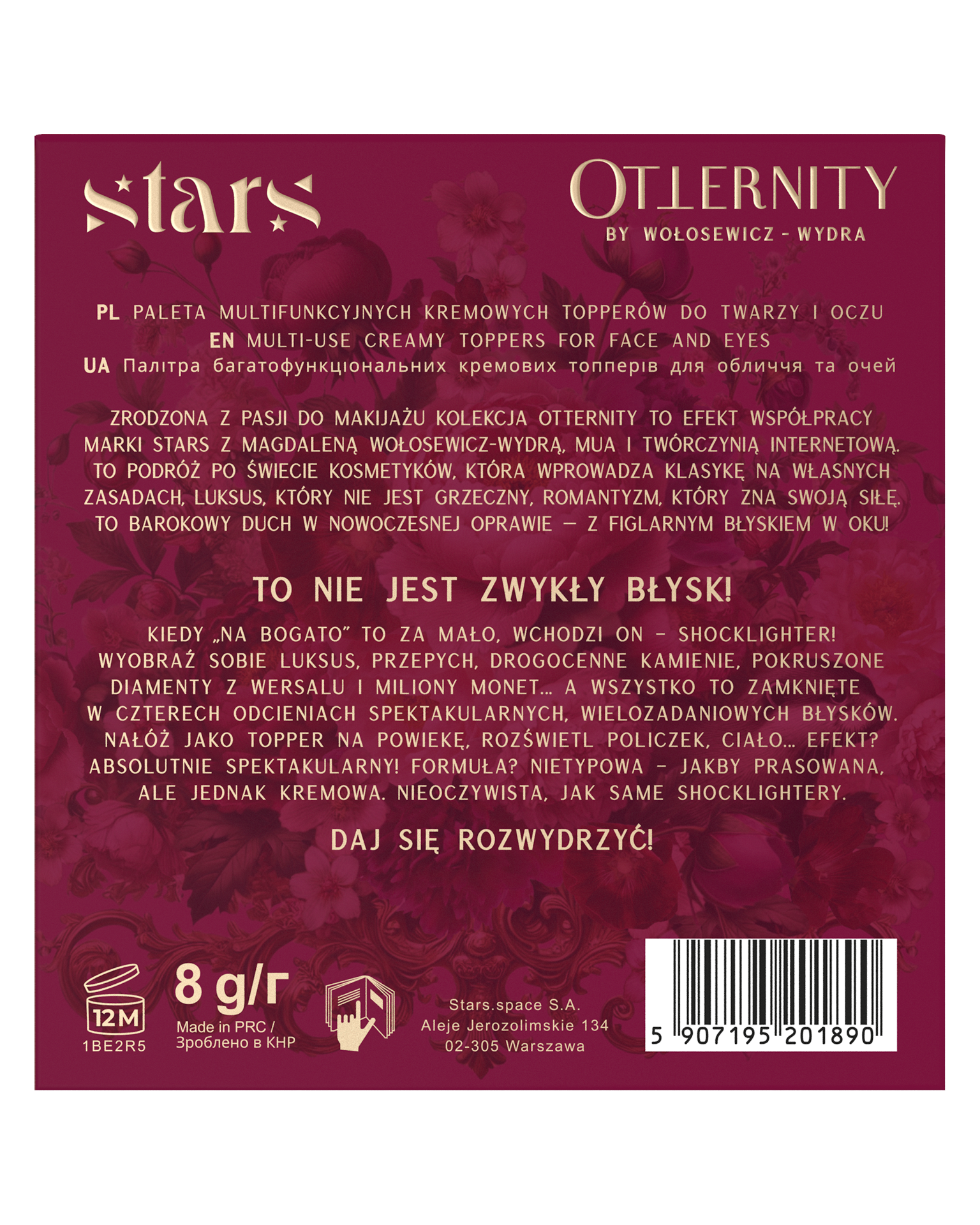 Stars from the stars OTTERNITY paleta multifunkcyjnych kremowych topperów, 8 g