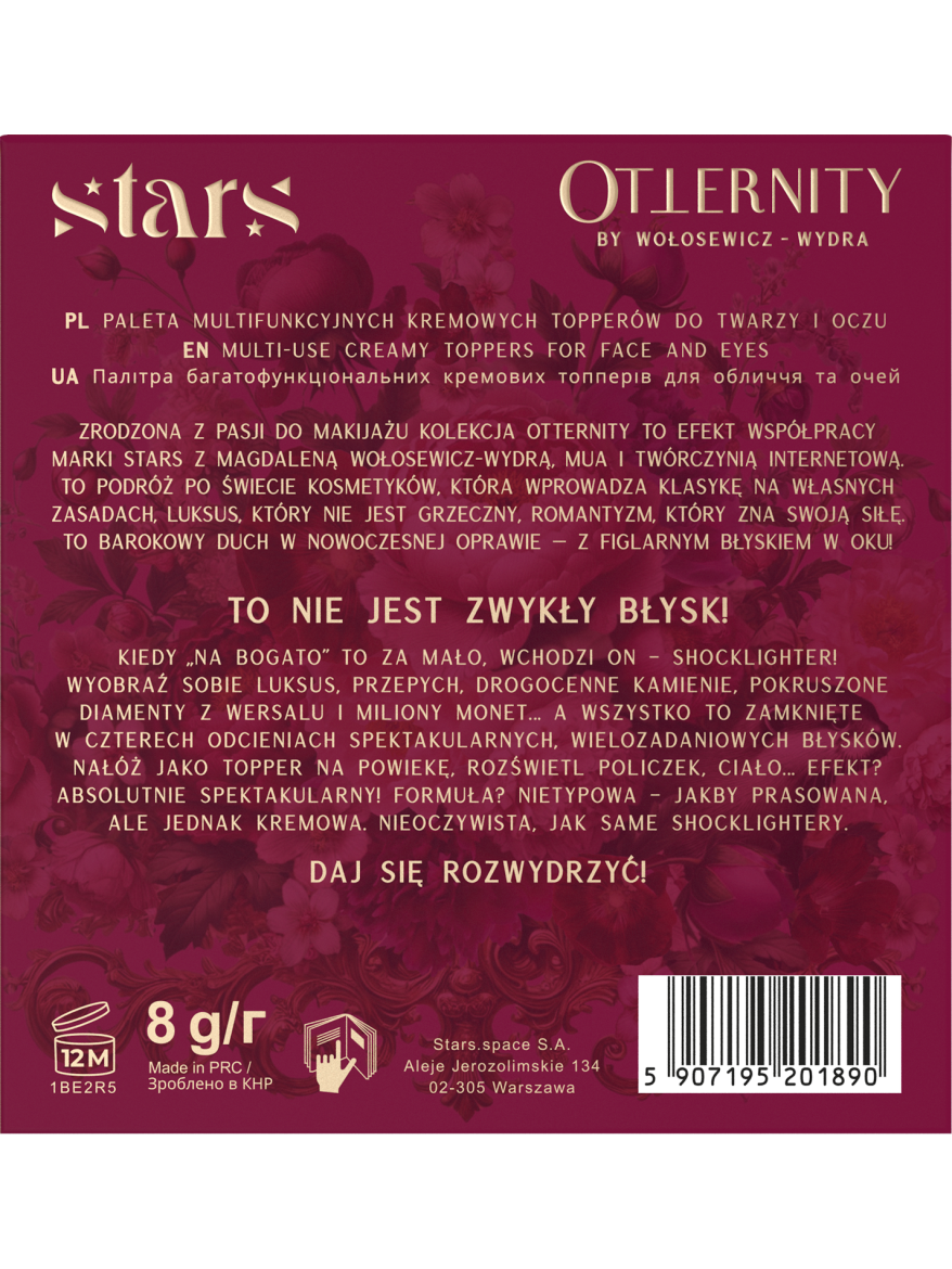 Stars from the stars OTTERNITY paleta multifunkcyjnych kremowych topperów, 8 g