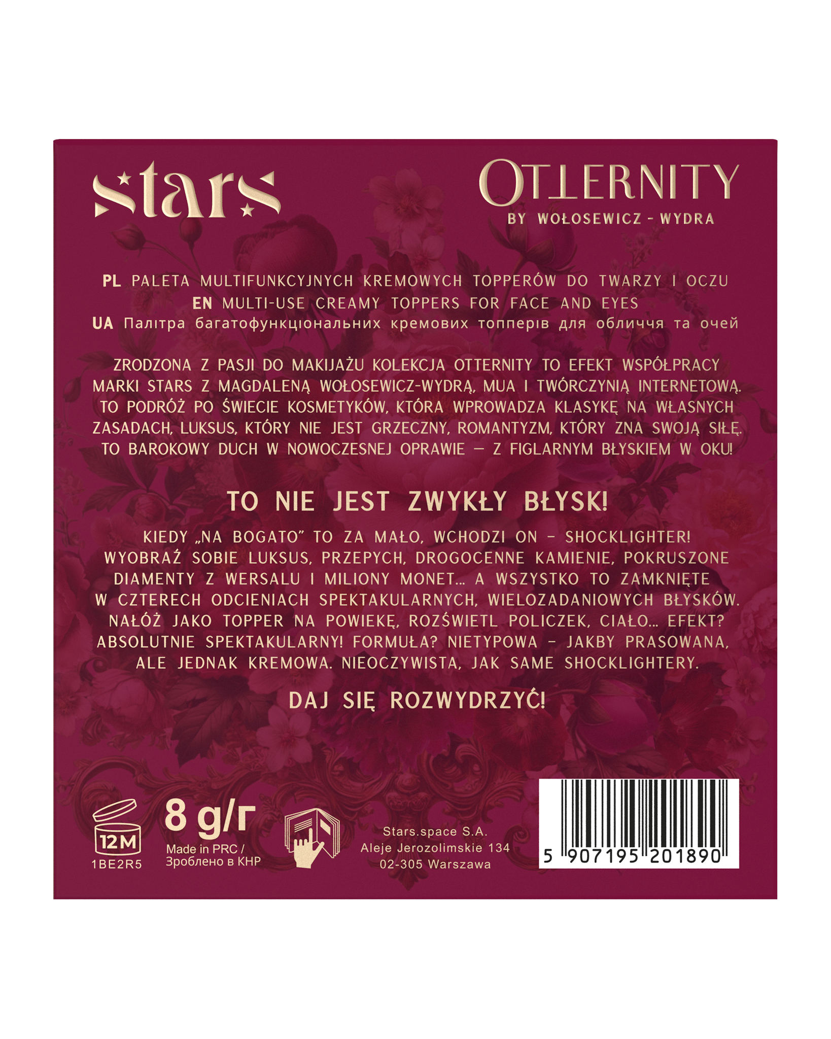 Stars from the stars OTTERNITY paleta multifunkcyjnych kremowych topperów, 8 g