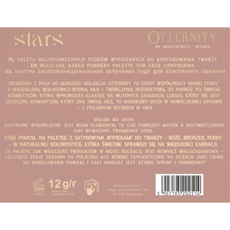 Stars from the stars OTTERNITY paleta multifunkcyjnych pudrów wypiekanych, 12 g