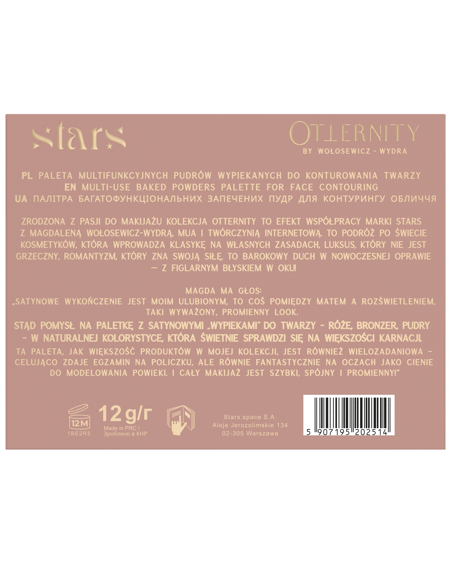 Stars from the stars OTTERNITY paleta multifunkcyjnych pudrów wypiekanych, 12 g