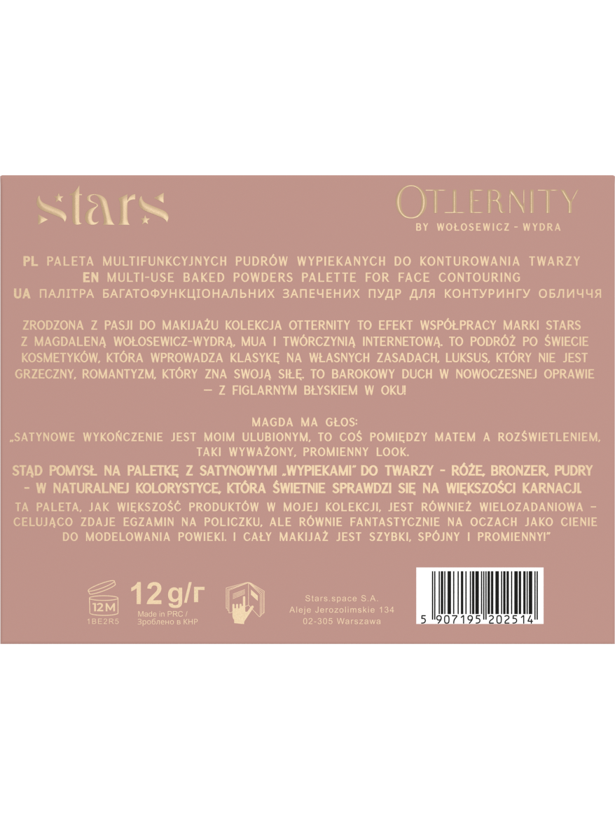 Stars from the stars OTTERNITY paleta multifunkcyjnych pudrów wypiekanych, 12 g