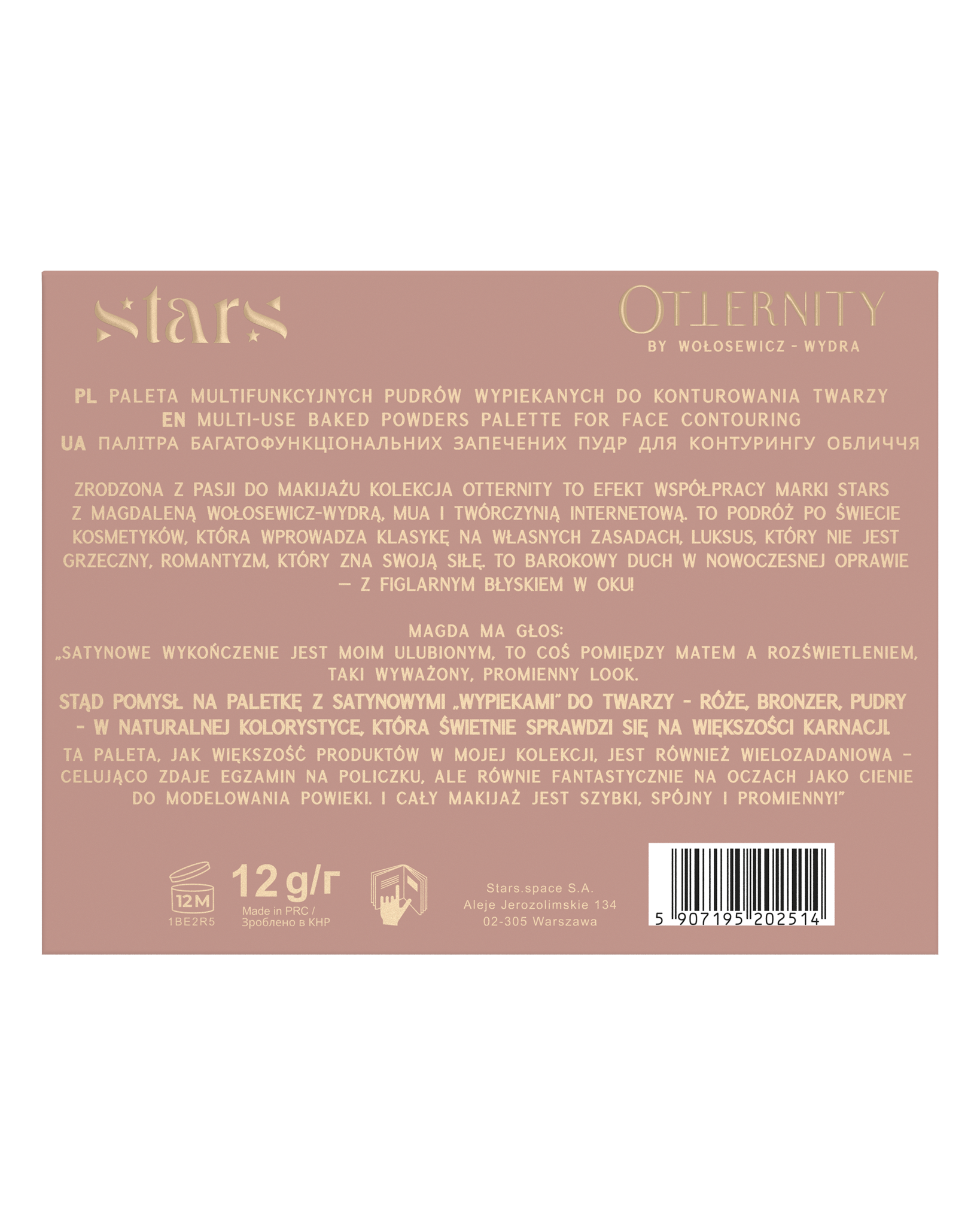 Stars from the stars OTTERNITY paleta multifunkcyjnych pudrów wypiekanych, 12 g
