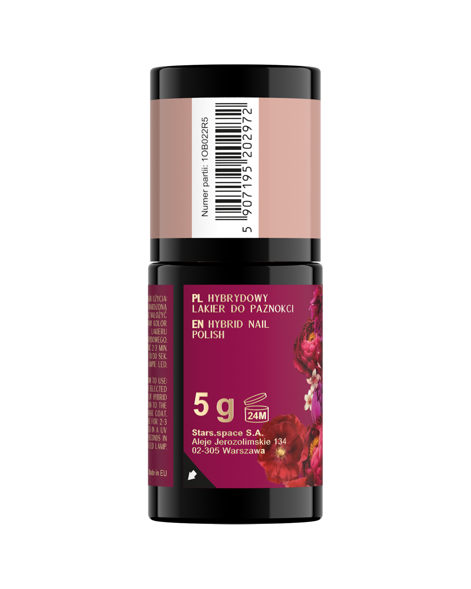 Stars OTTERNITY Hybrydowy lakier do paznokci 02 Lolitta Otternita, 5g