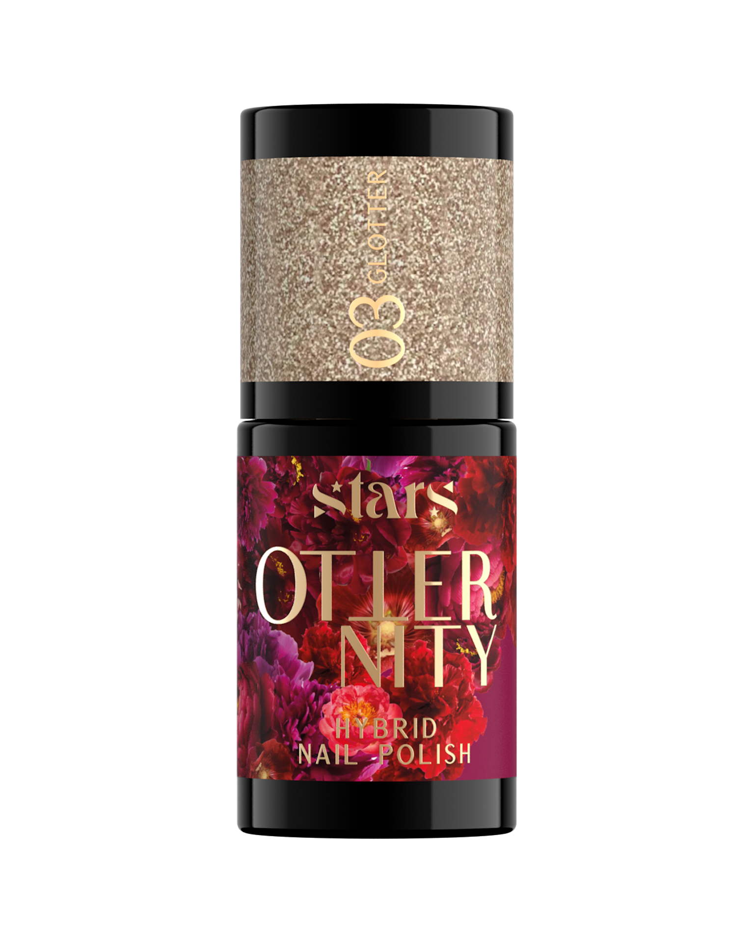 Stars OTTERNITY Hybrydowy lakier do paznokci 03 Glotter, 5g