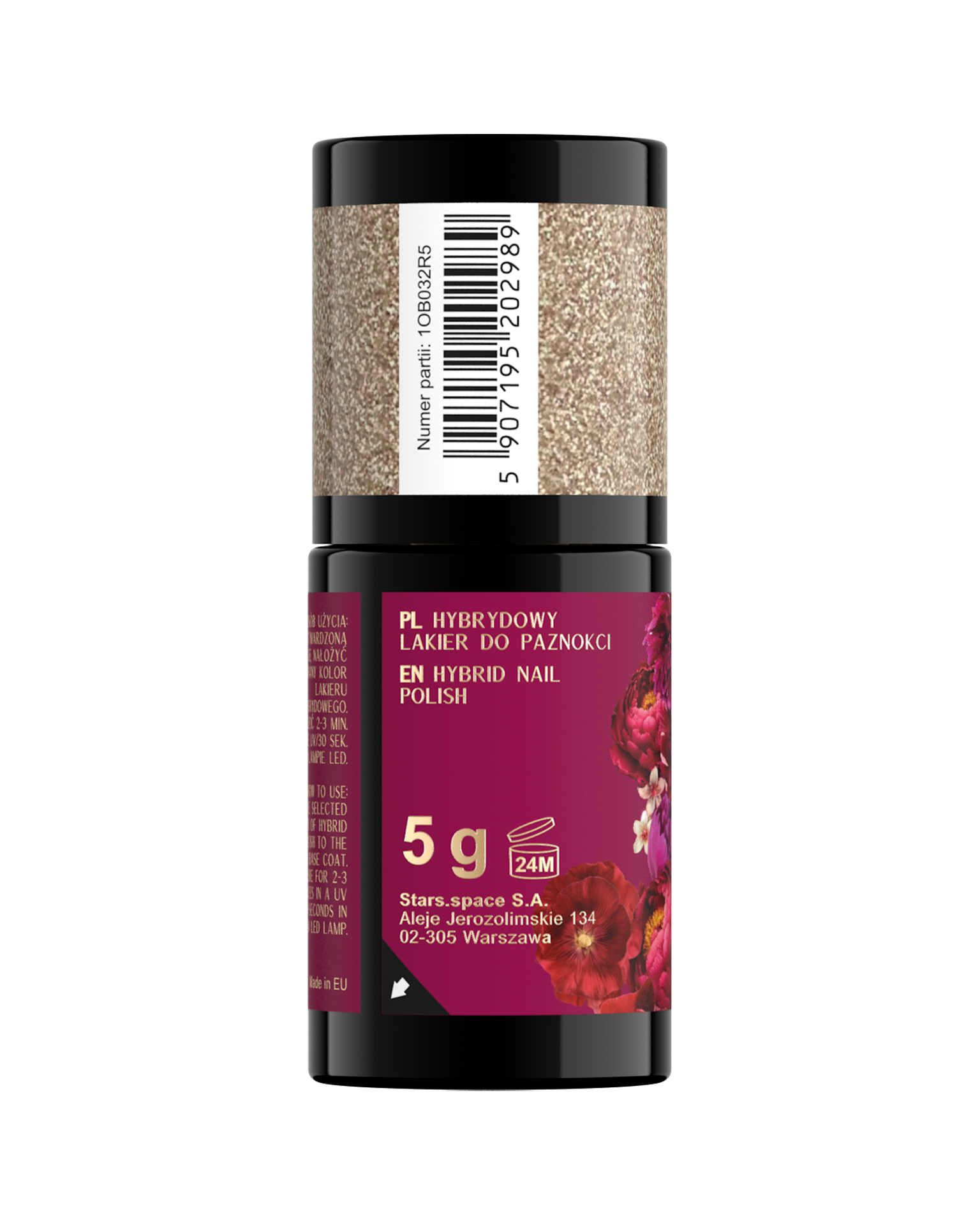 Stars OTTERNITY Hybrydowy lakier do paznokci 03 Glotter, 5g