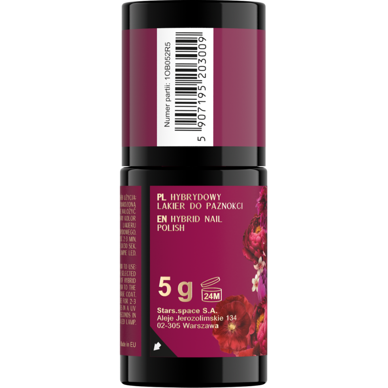Stars OTTERNITY Hybrydowy lakier do paznokci 05 Verry Berry, 5g