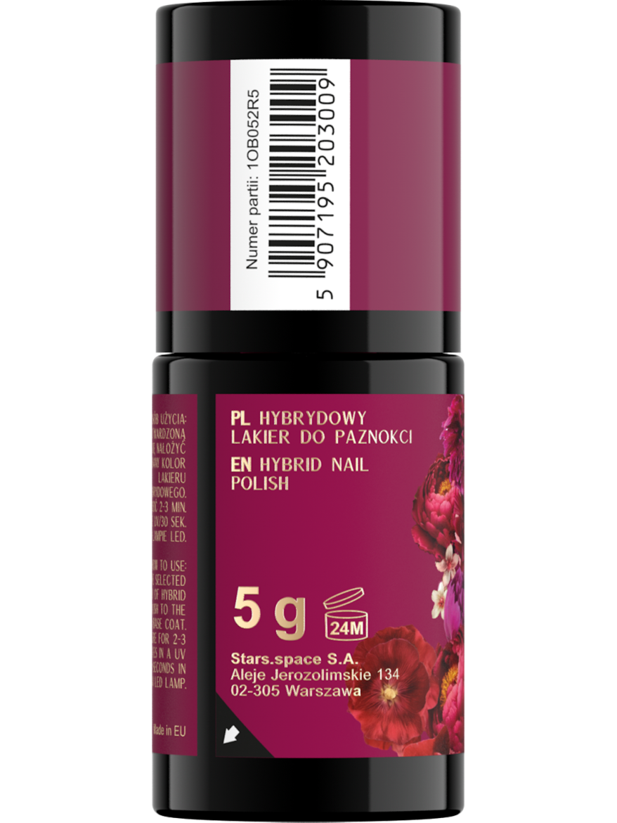 Stars OTTERNITY Hybrydowy lakier do paznokci 05 Verry Berry, 5g