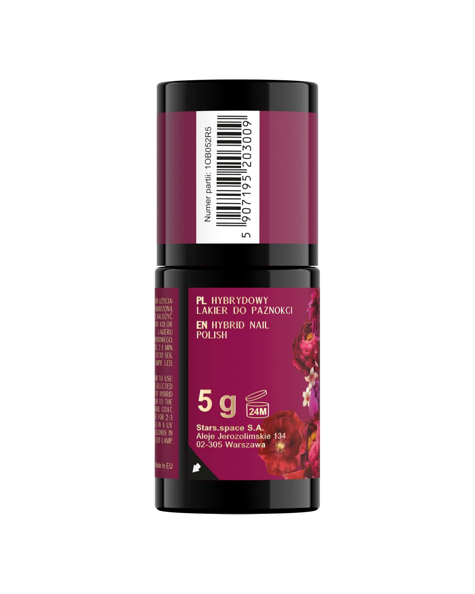 Stars OTTERNITY Hybrydowy lakier do paznokci 05 Verry Berry, 5g