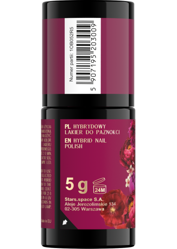 Stars OTTERNITY Hybrydowy lakier do paznokci 05 Verry Berry, 5g