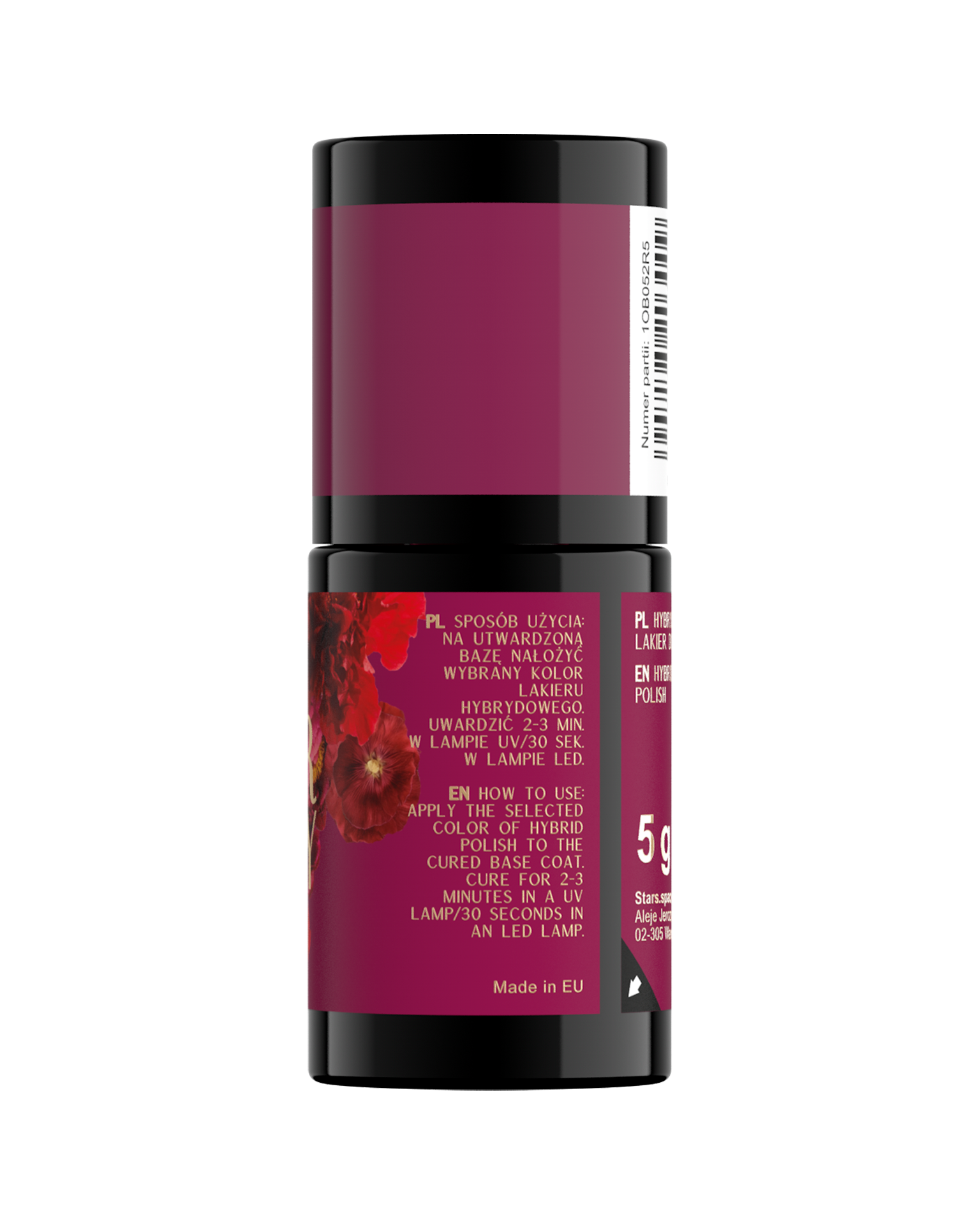 Stars OTTERNITY Hybrydowy lakier do paznokci 05 Verry Berry, 5g