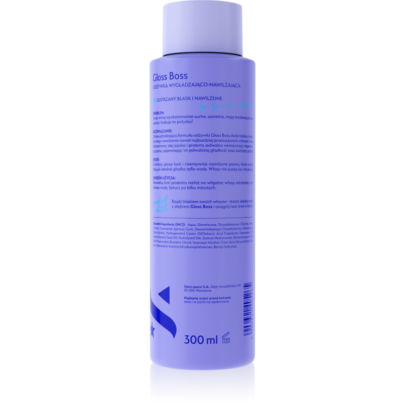 Stars  Odżywka nawilżająco-wygładzająca GLOSS BOSS 300 ml