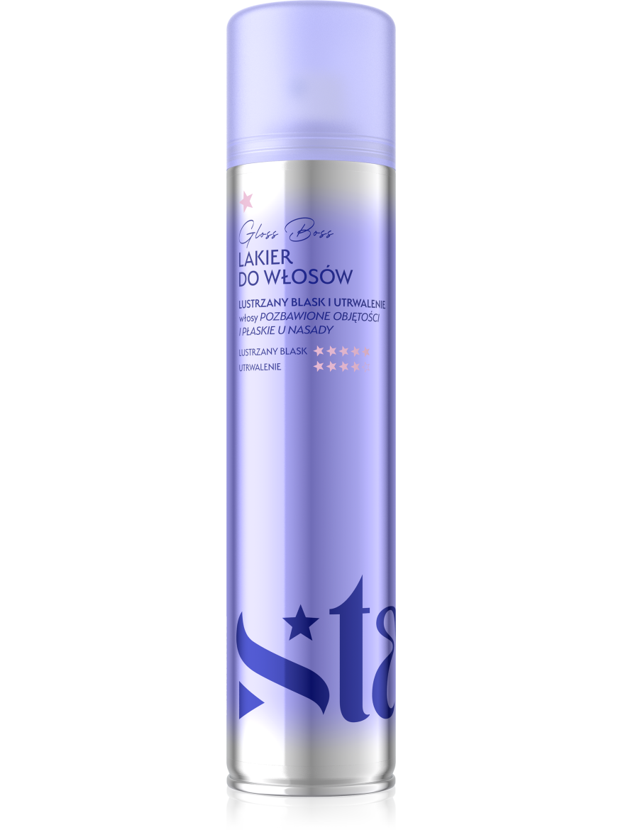 Stars Lakier do włosów z efektem super glossy GLOSS BOSS 300ml