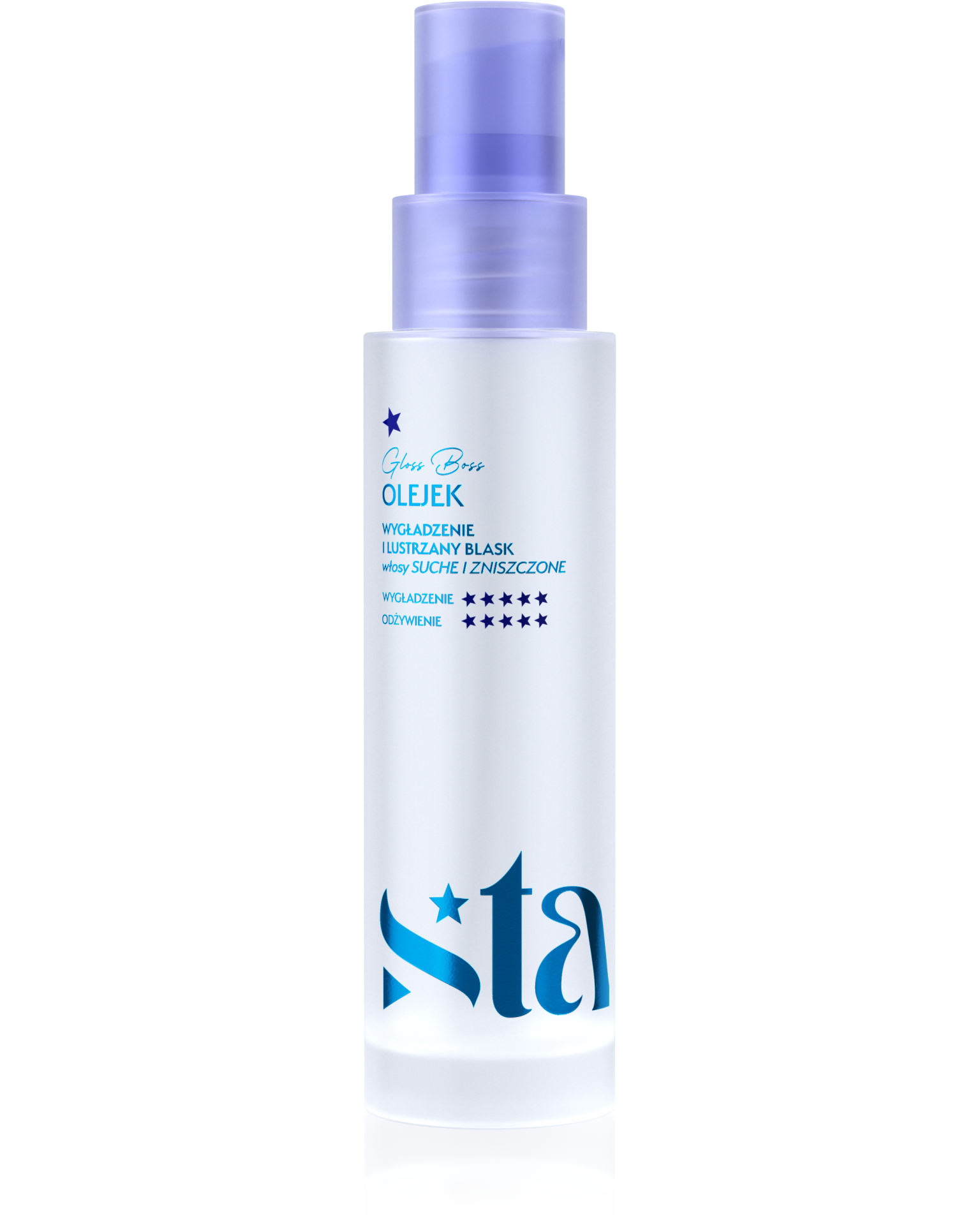 Stars Olejek wygładzający do włosów bardzo zniszczonych  GLOSS BOSS 50 ML  SZKŁO