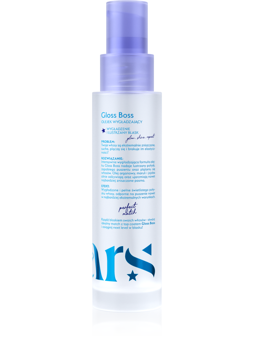 Stars Olejek wygładzający do włosów bardzo zniszczonych  GLOSS BOSS 50 ML  SZKŁO