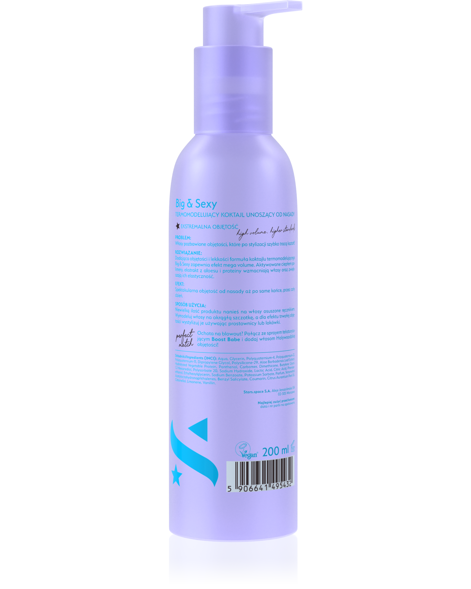 Stars termomodelujący koktajl unoszący włosy od nasady BIG&SEXY, 200ml