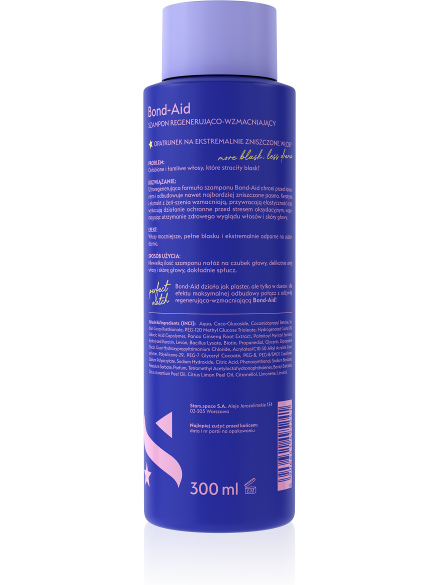 Stars Szampon regenerująco-wzmacniający BOND-AID 300 ml