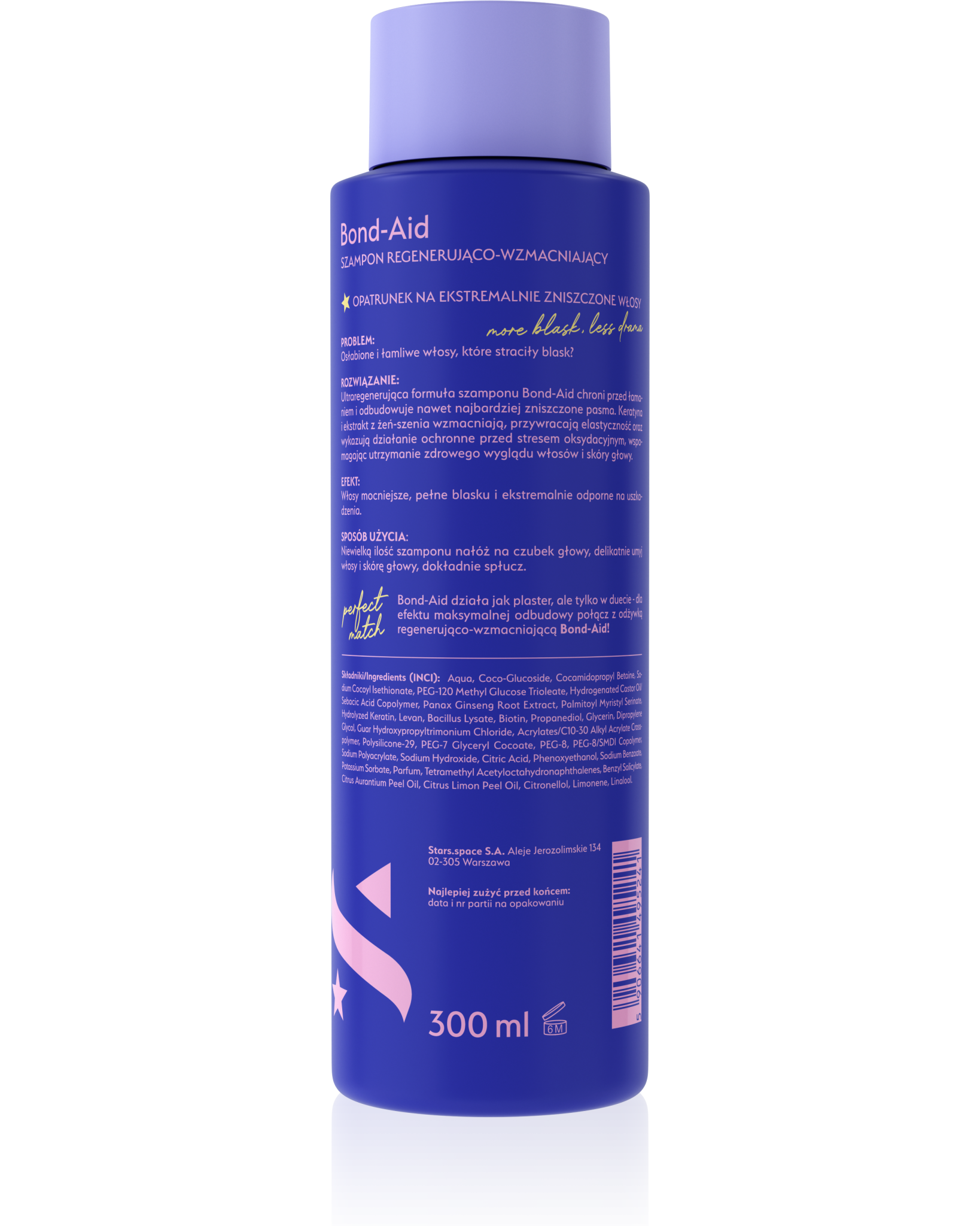 Stars Szampon regenerująco-wzmacniający BOND-AID 300 ml