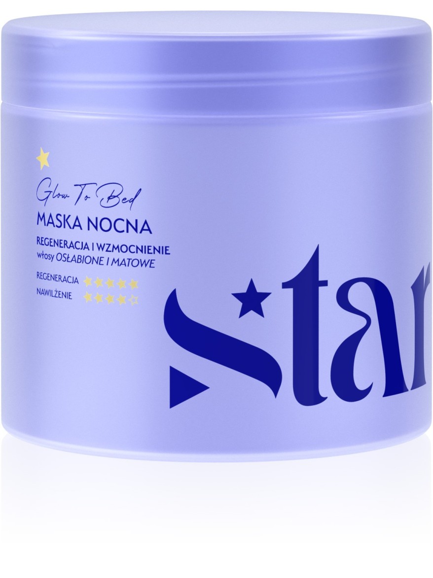 Stars Maska nocna z czepkiem GLOW TO BED 200 ml