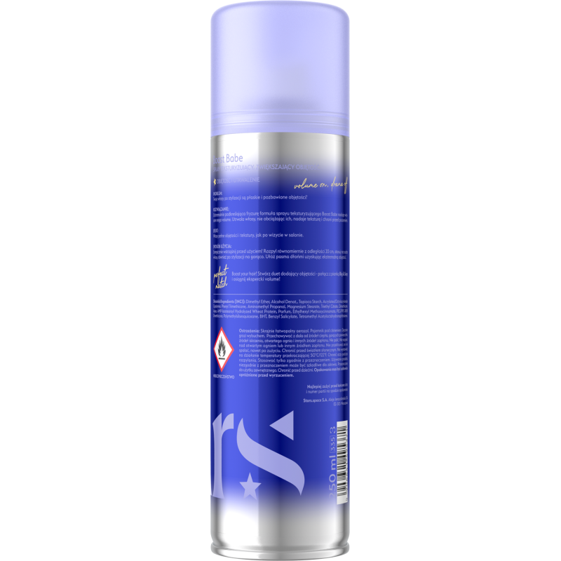 Stars spray teksturyzujący i zwiększający objętość BOOST BABE, 250ml