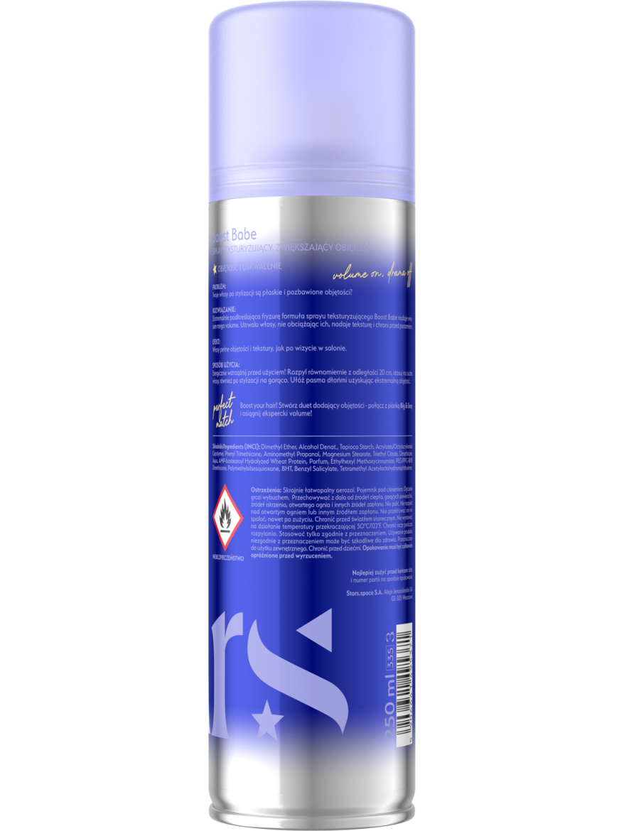 Stars spray teksturyzujący i zwiększający objętość BOOST BABE, 250ml