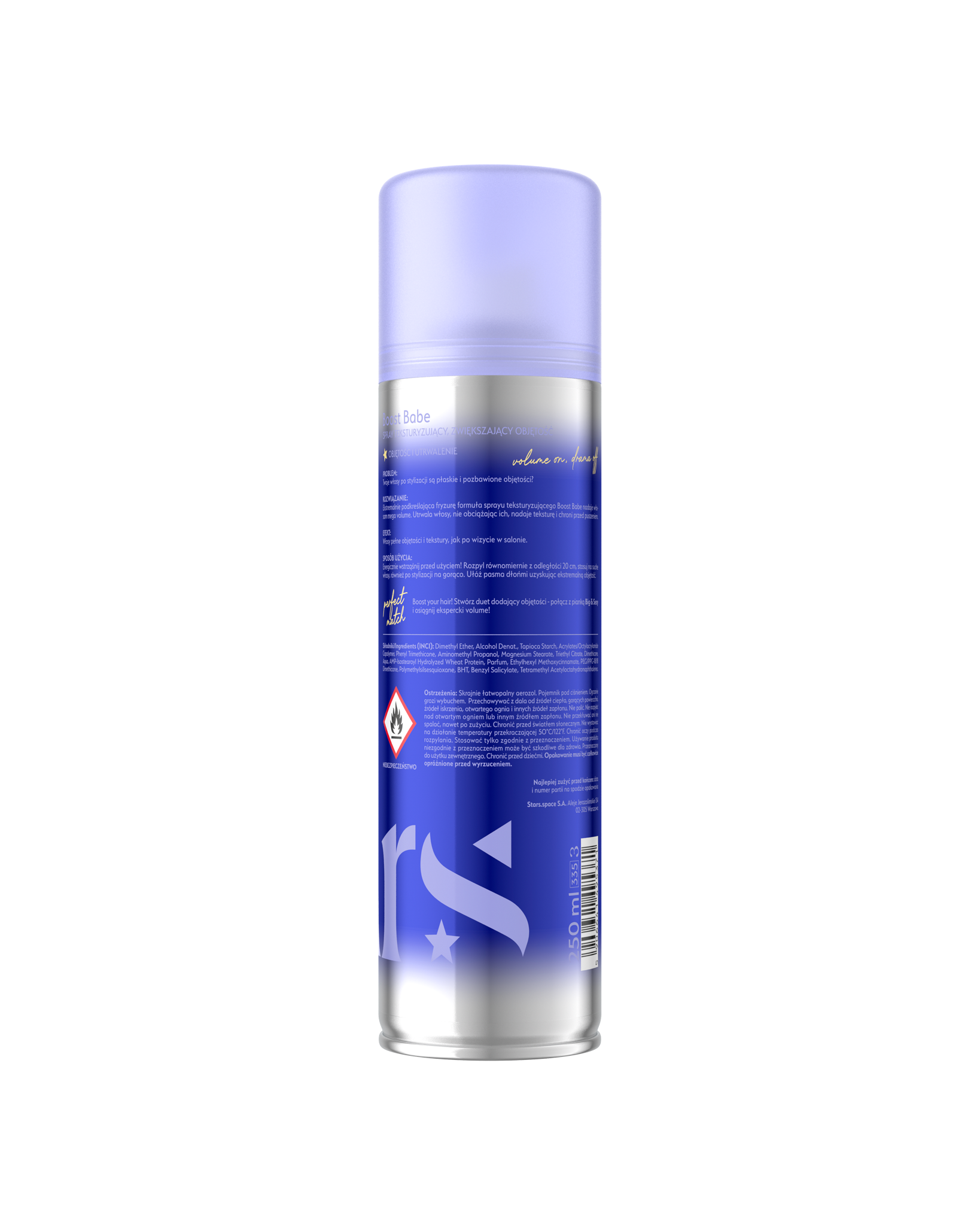 Stars spray teksturyzujący i zwiększający objętość BOOST BABE, 250ml