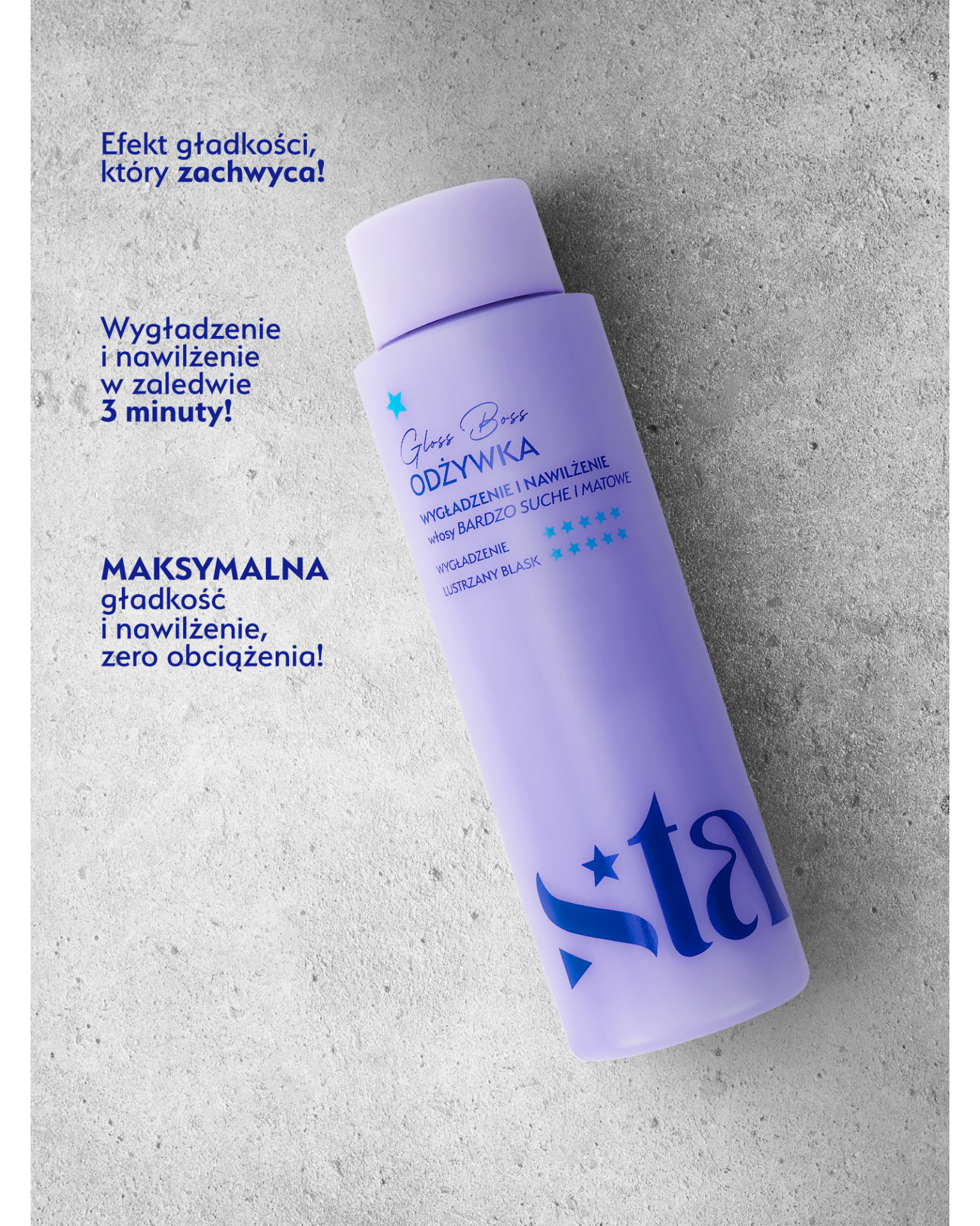 Stars  Odżywka nawilżająco-wygładzająca GLOSS BOSS 300 ml