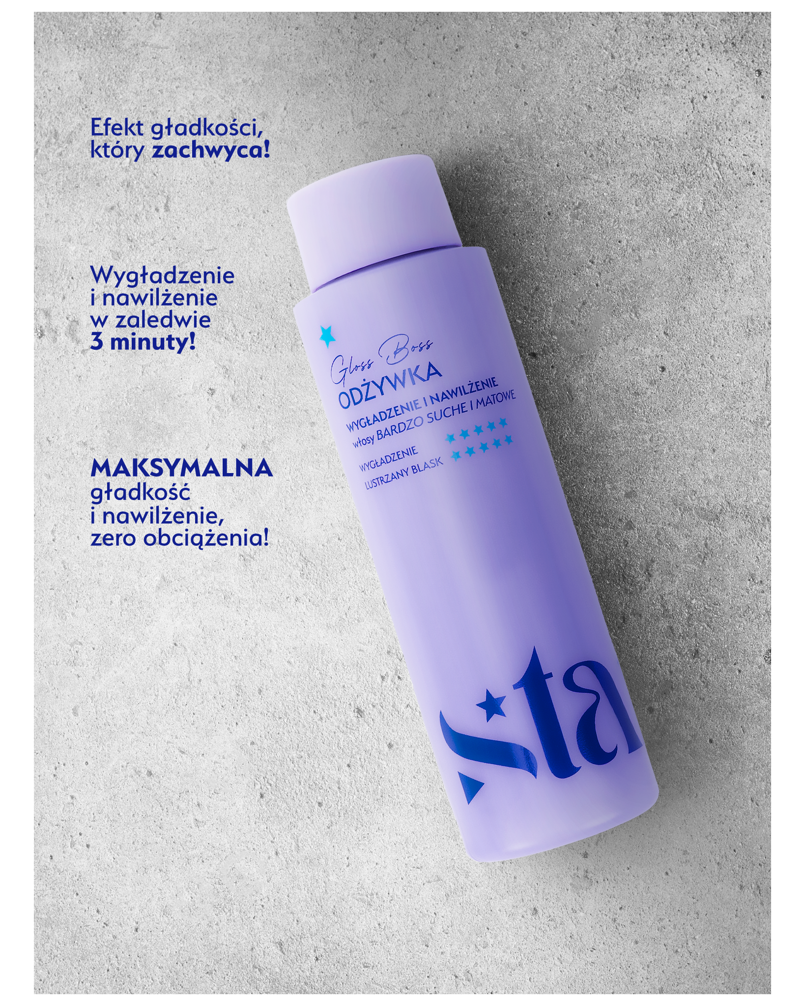 Stars  Odżywka nawilżająco-wygładzająca GLOSS BOSS 300 ml