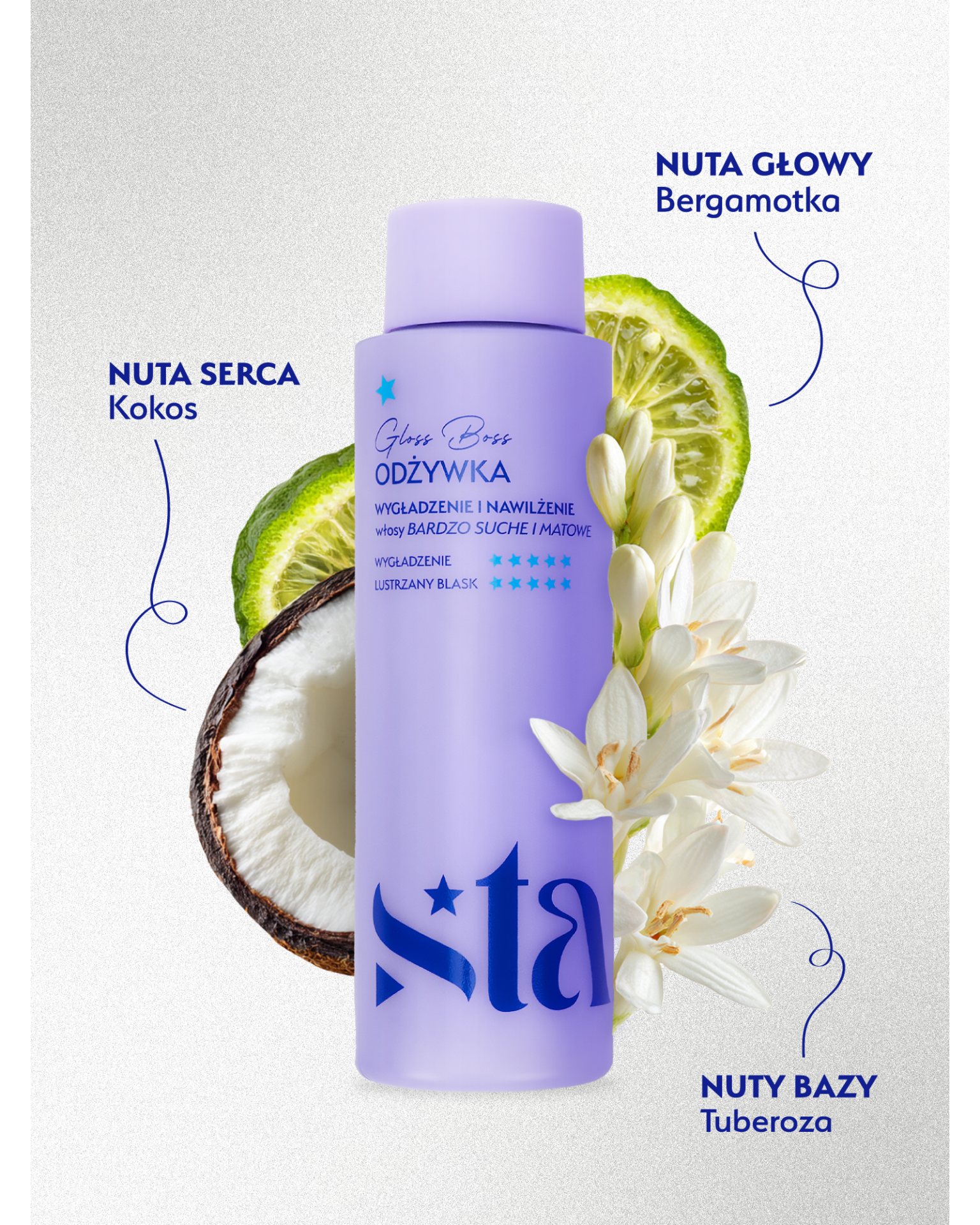 Stars  Odżywka nawilżająco-wygładzająca GLOSS BOSS 300 ml
