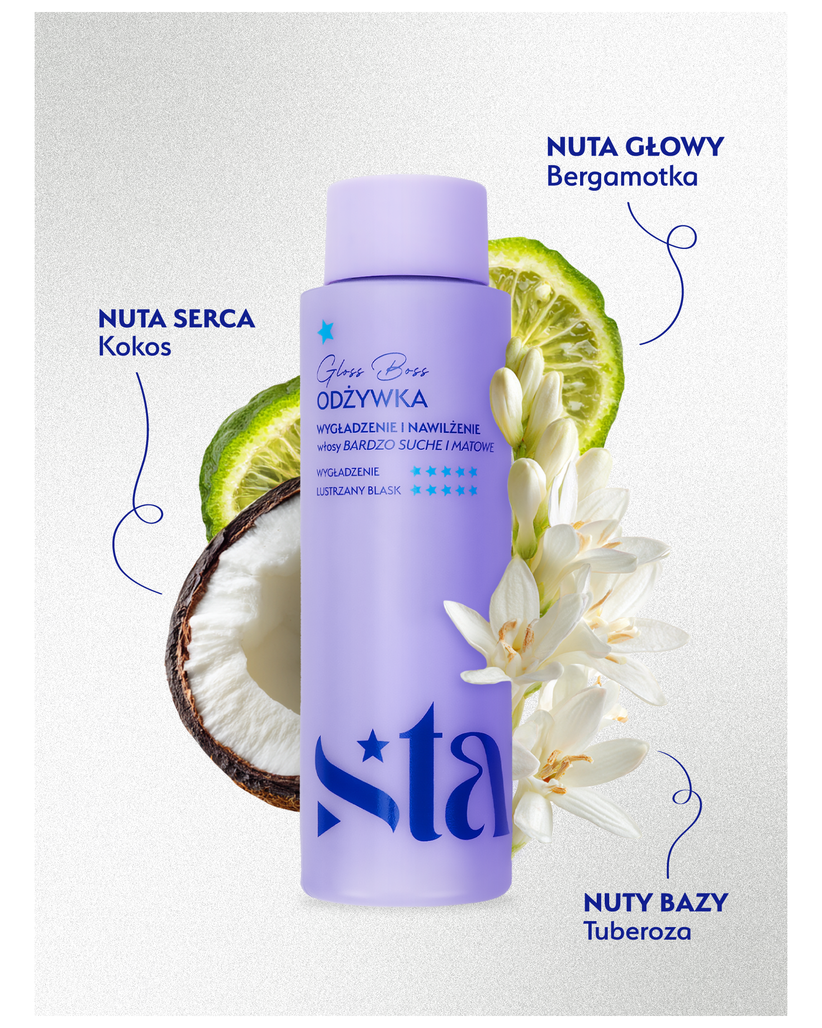 Stars  Odżywka nawilżająco-wygładzająca GLOSS BOSS 300 ml