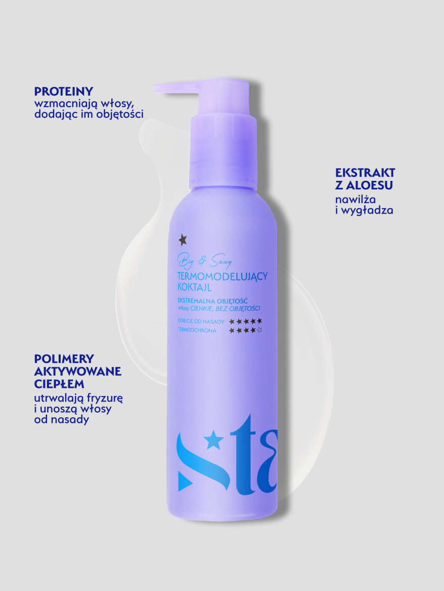 Stars termomodelujący koktajl unoszący włosy od nasady BIG&SEXY, 200ml