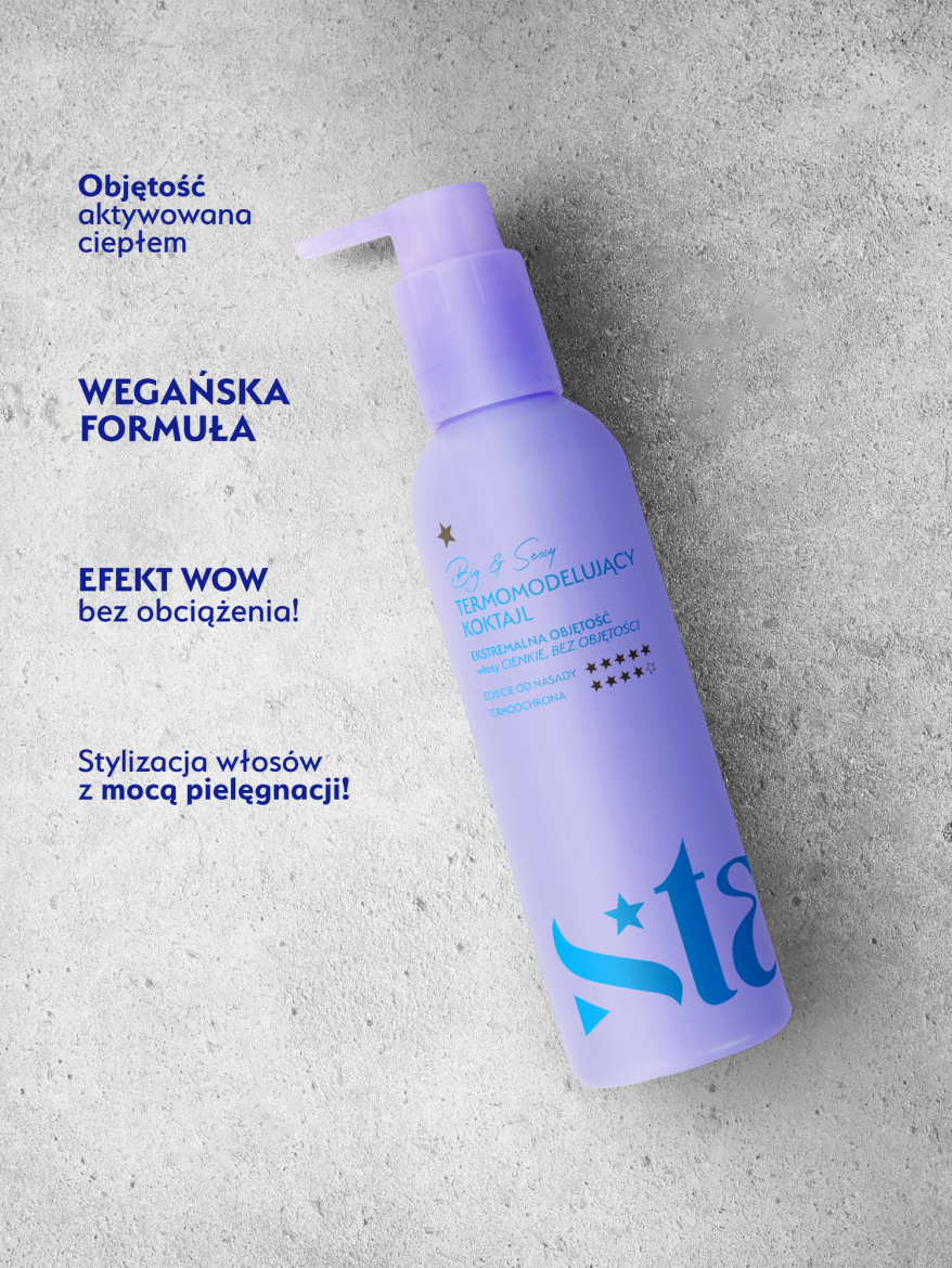 Stars termomodelujący koktajl unoszący włosy od nasady BIG&SEXY, 200ml