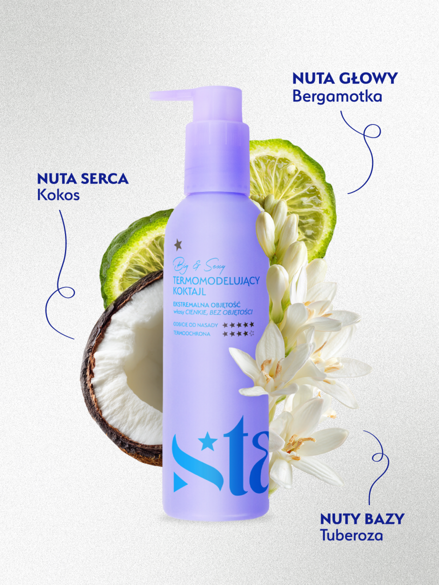 Stars termomodelujący koktajl unoszący włosy od nasady BIG&SEXY, 200ml