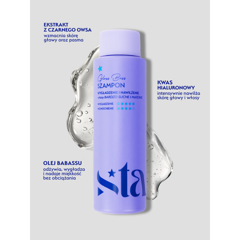 Stars Szampon nawilżająco-wygładzający GLOSS BOSS 300 ml