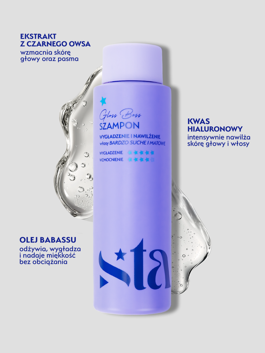 Stars Szampon nawilżająco-wygładzający GLOSS BOSS 300 ml