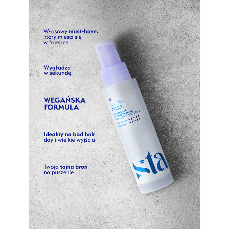 Stars Olejek wygładzający do włosów bardzo zniszczonych  GLOSS BOSS 50 ML  SZKŁO