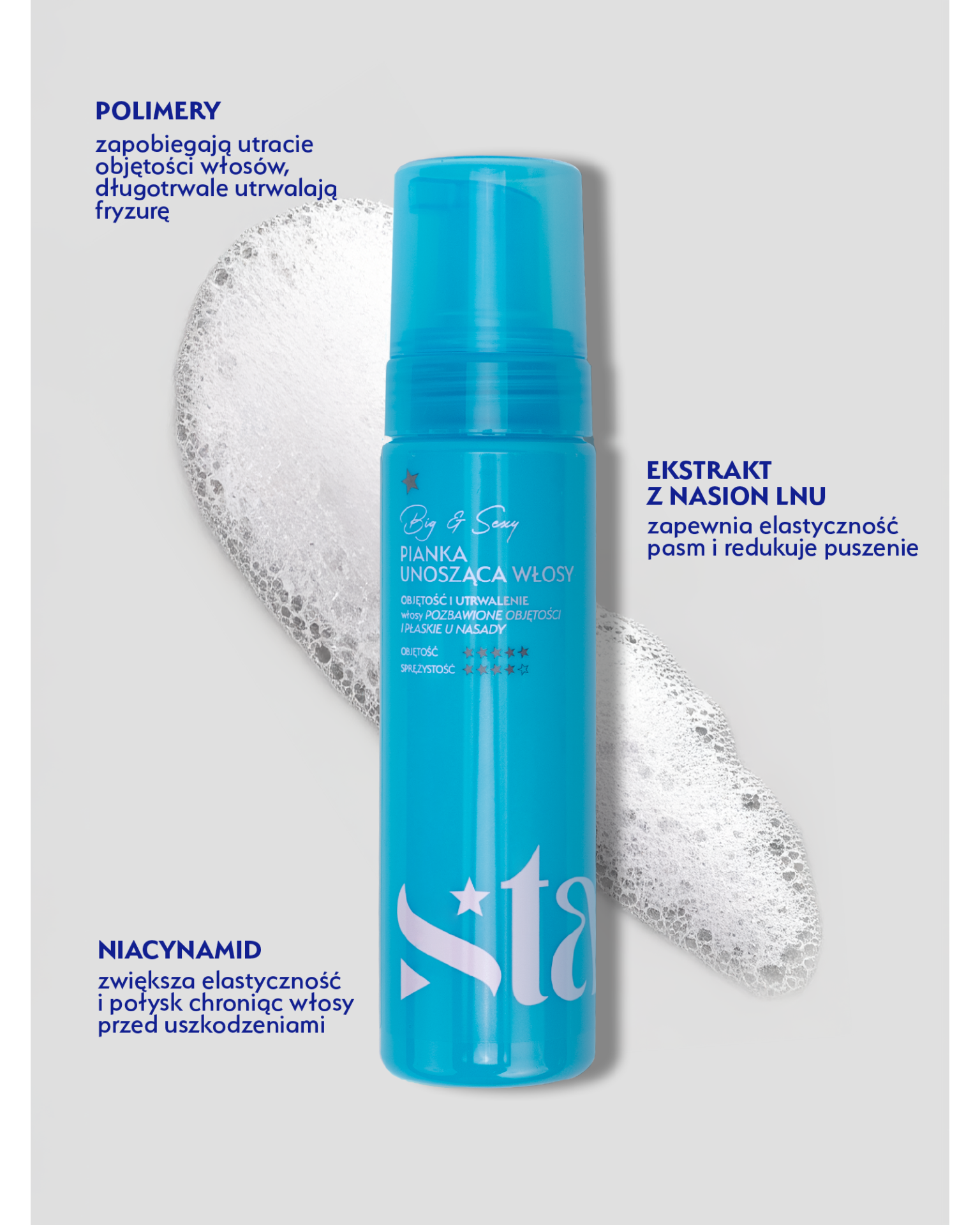 Pianka unosząca włosy Big&Sexy 200 ml