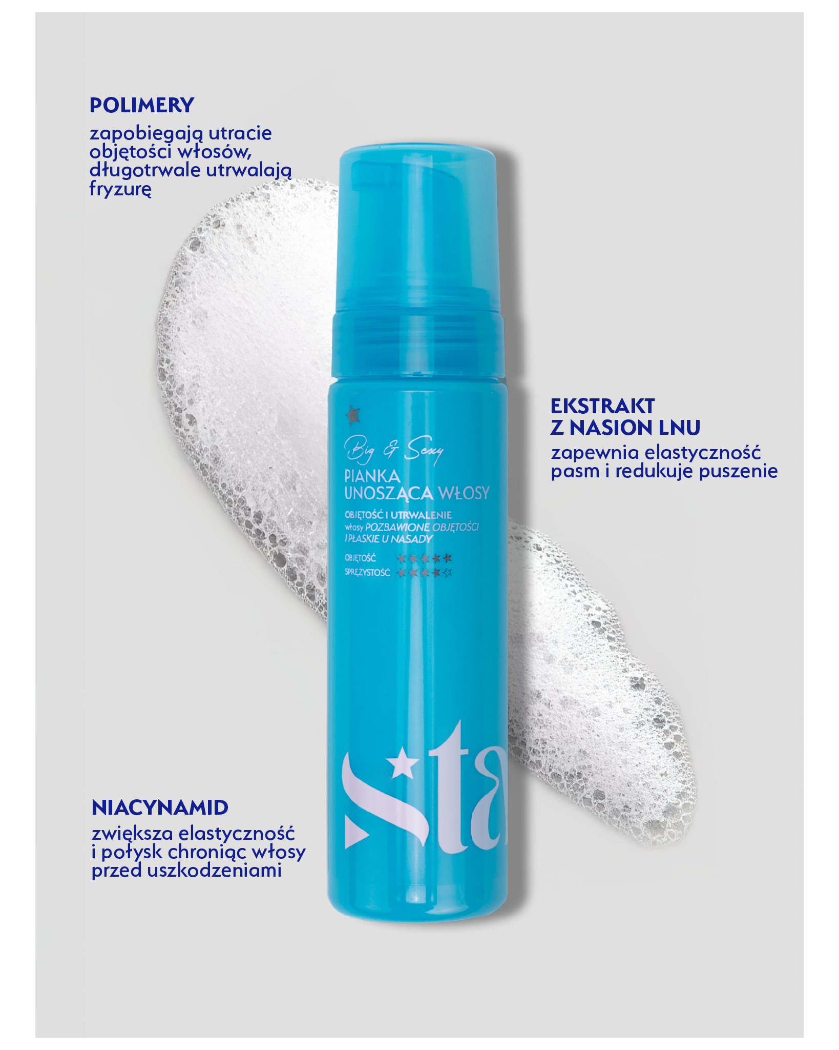 Pianka unosząca włosy Big&Sexy 200 ml
