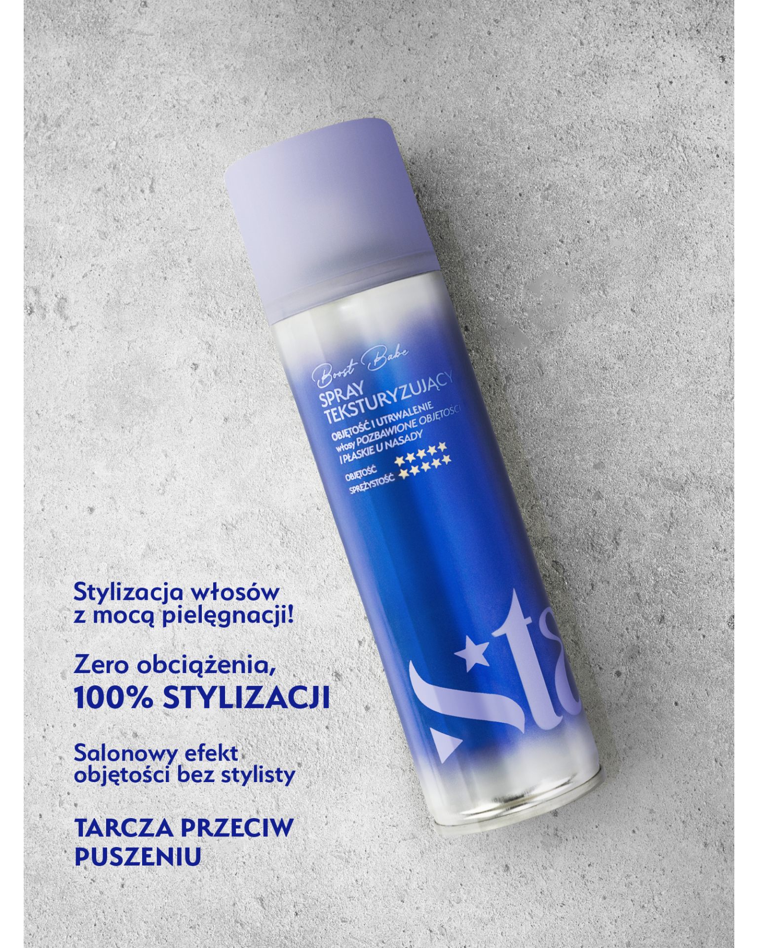 Stars spray teksturyzujący i zwiększający objętość BOOST BABE, 250ml
