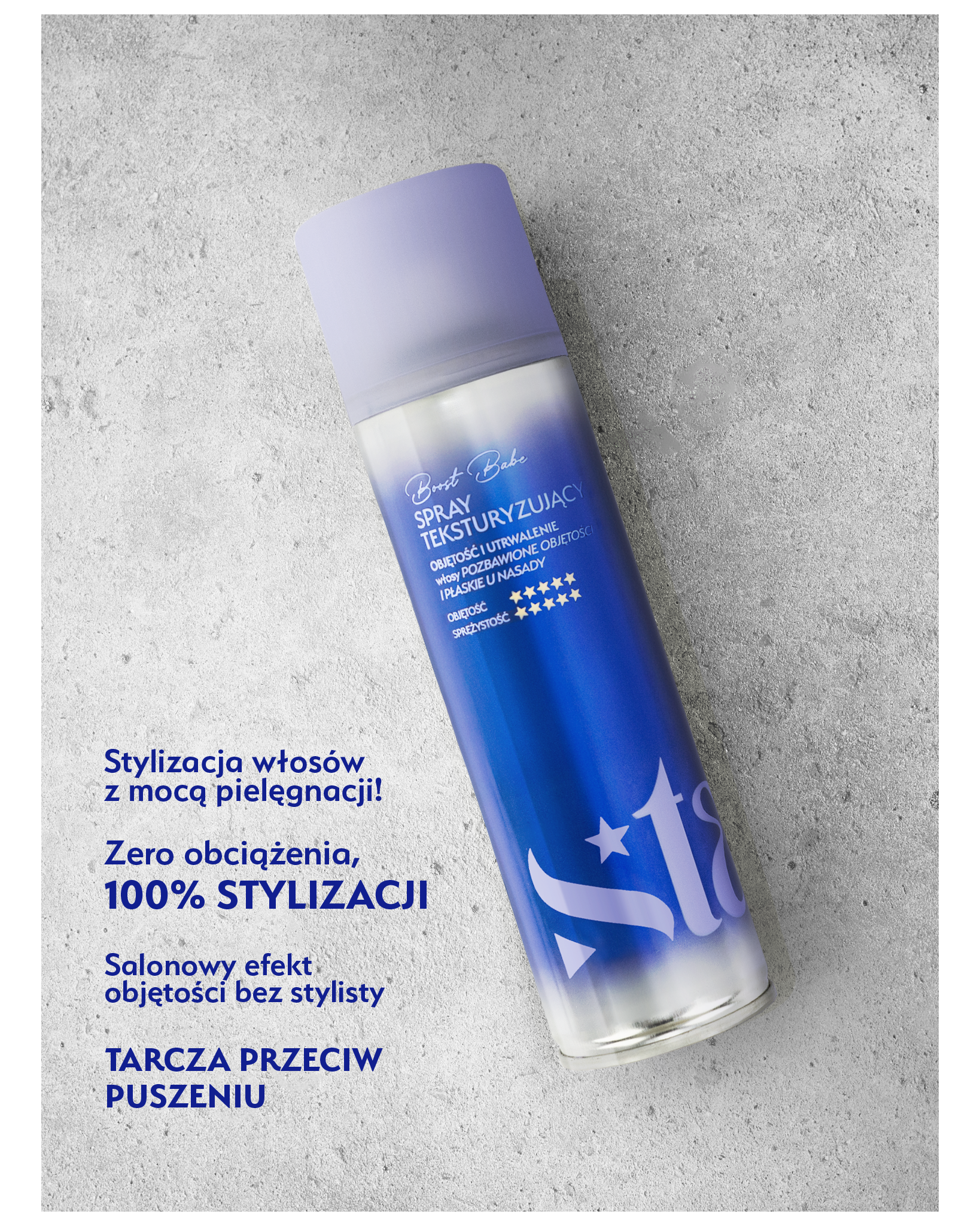 Stars spray teksturyzujący i zwiększający objętość BOOST BABE, 250ml