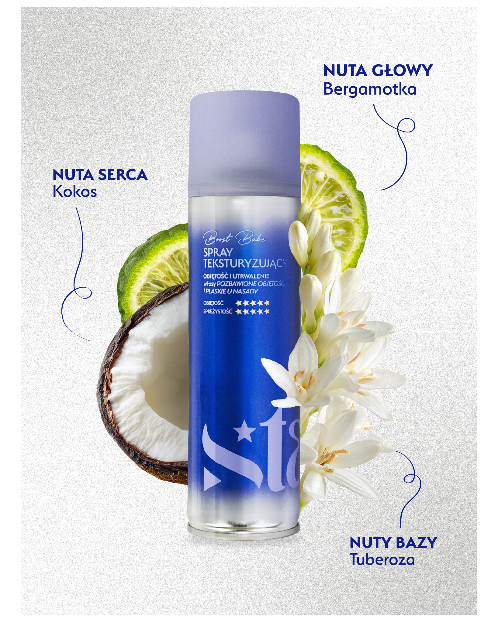 Stars spray teksturyzujący i zwiększający objętość BOOST BABE, 250ml