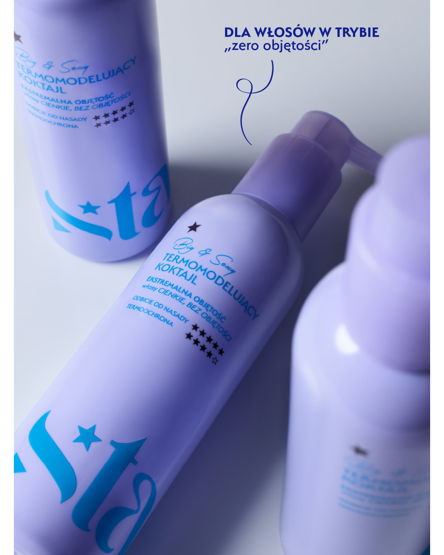 Stars termomodelujący koktajl unoszący włosy od nasady BIG&SEXY, 200ml