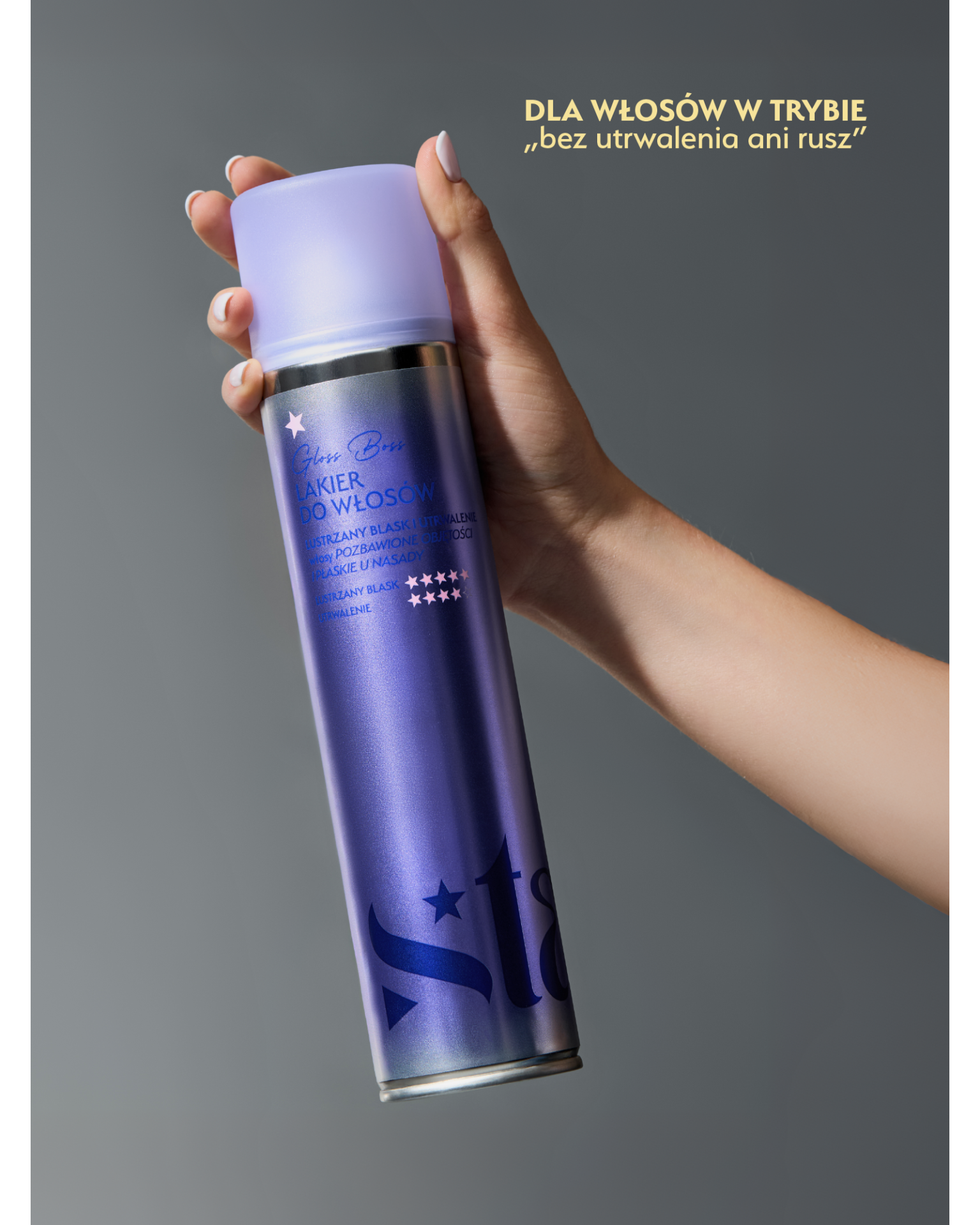 Stars Lakier do włosów z efektem super glossy GLOSS BOSS 300ml