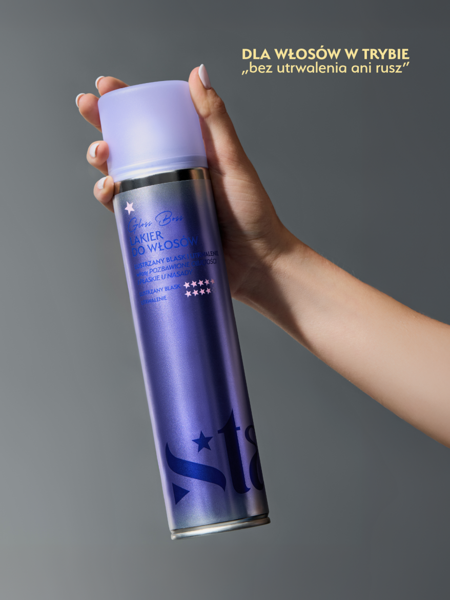 Stars Lakier do włosów z efektem super glossy GLOSS BOSS 300ml