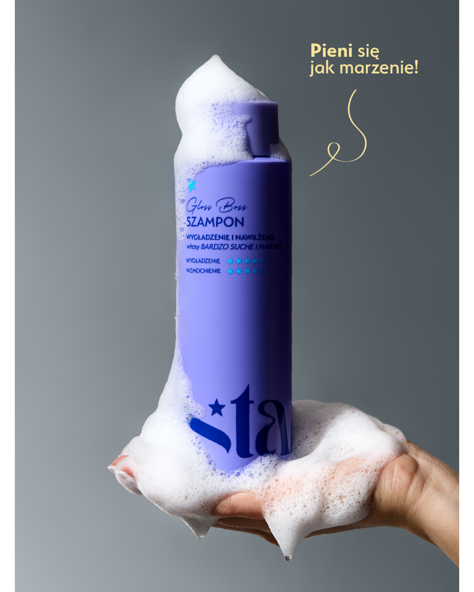Stars Szampon nawilżająco-wygładzający GLOSS BOSS 300 ml