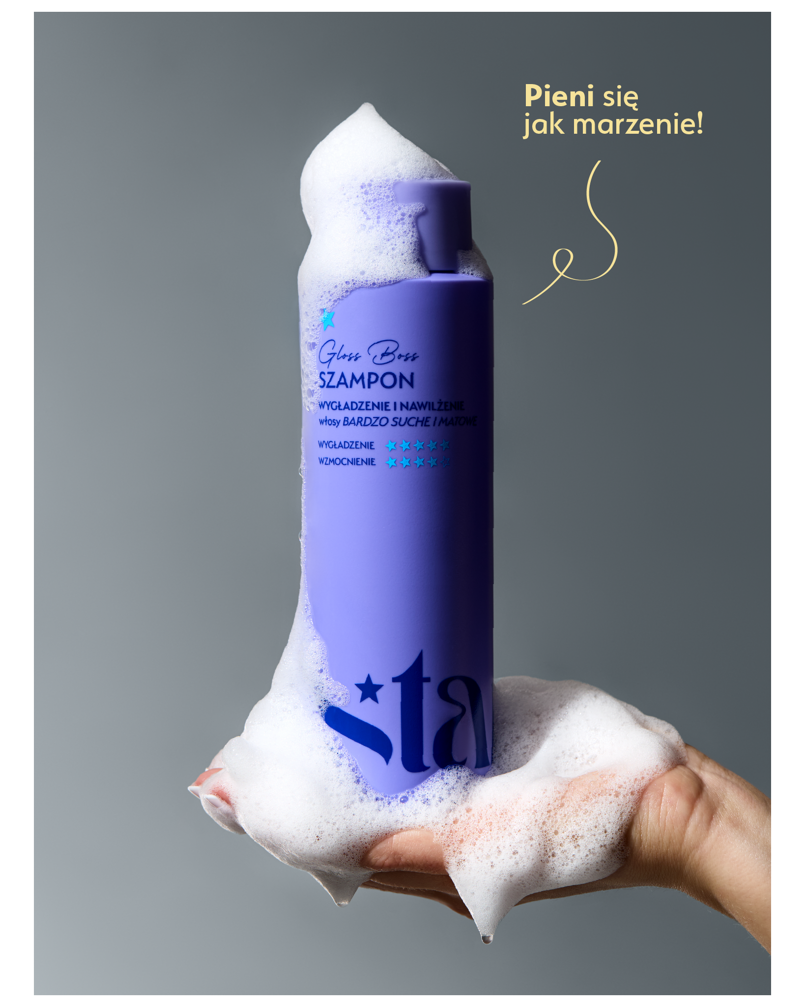 Stars Szampon nawilżająco-wygładzający GLOSS BOSS 300 ml