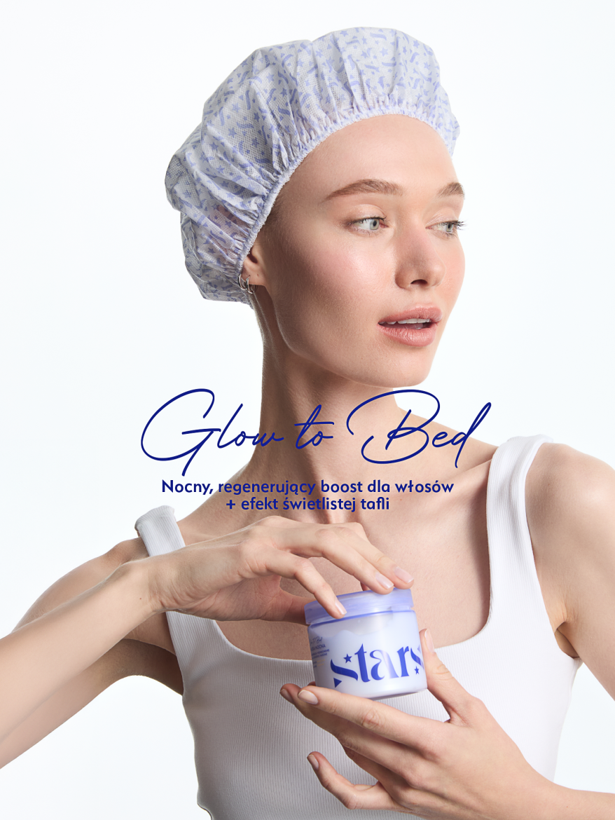 Stars Maska nocna z czepkiem GLOW TO BED 200 ml