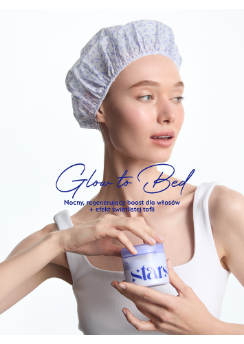 Stars Maska nocna z czepkiem GLOW TO BED 200 ml